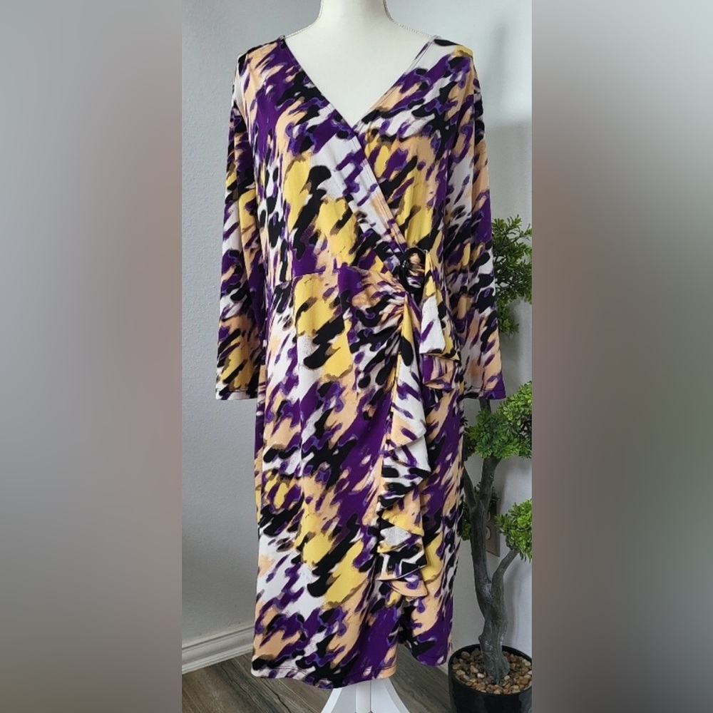 Alfani Multicolor Abstract Dress